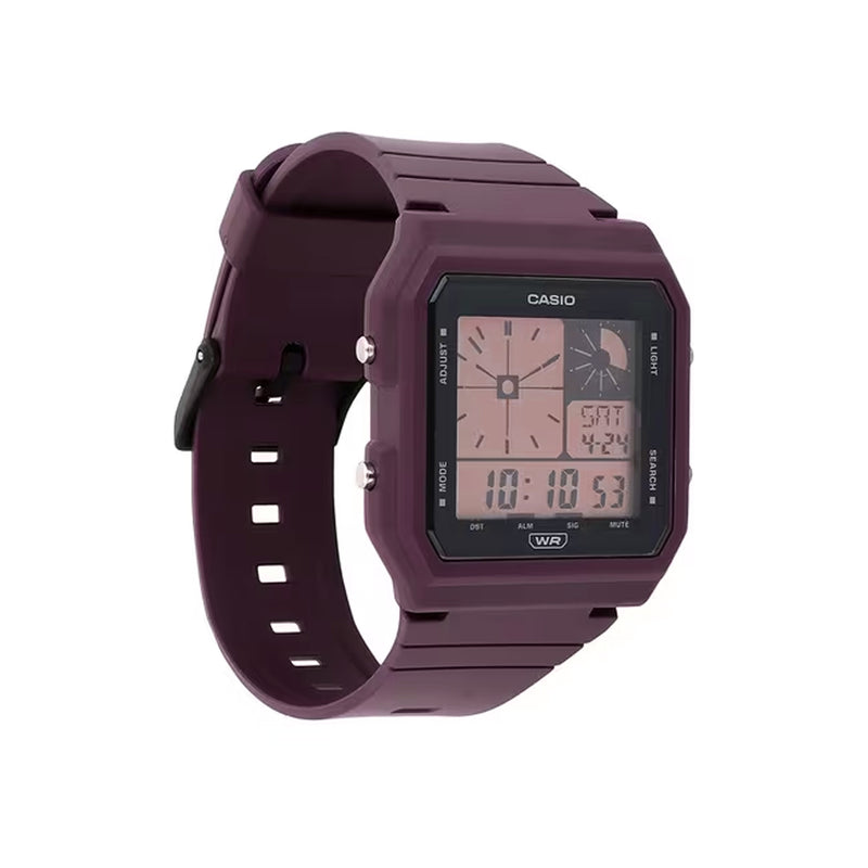 CASIO VINTAGE POP DIGITAL RED RESIN STRAP UNISEX WATCH | LF-20W-5ADF