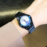 CASIO ANALOGUE BLACK RESIN STRAP WOMAN'S WATCH | LRW-200H-2EVDF