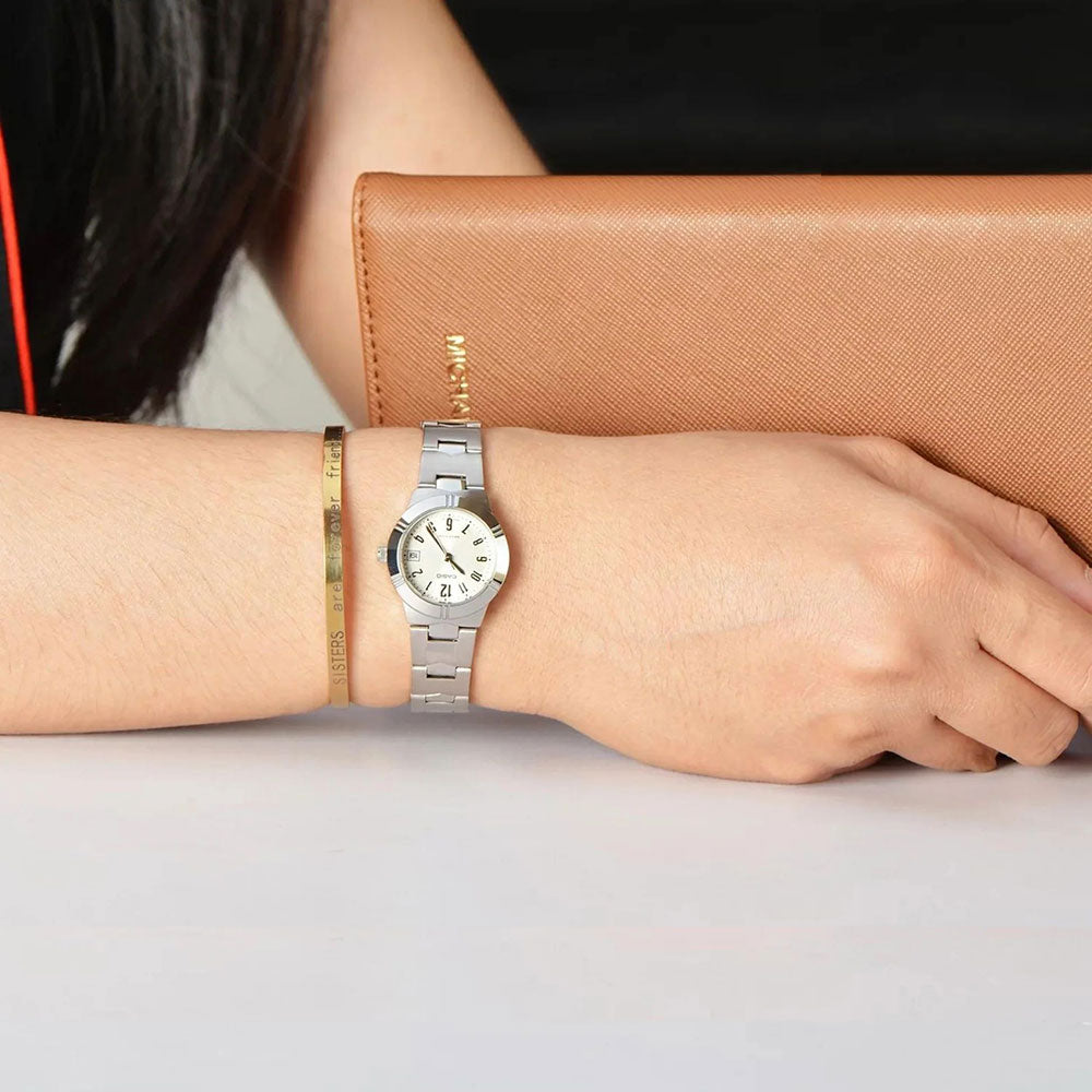 Casio White Dial Woman's Watch LTP-1241D-7A2DF