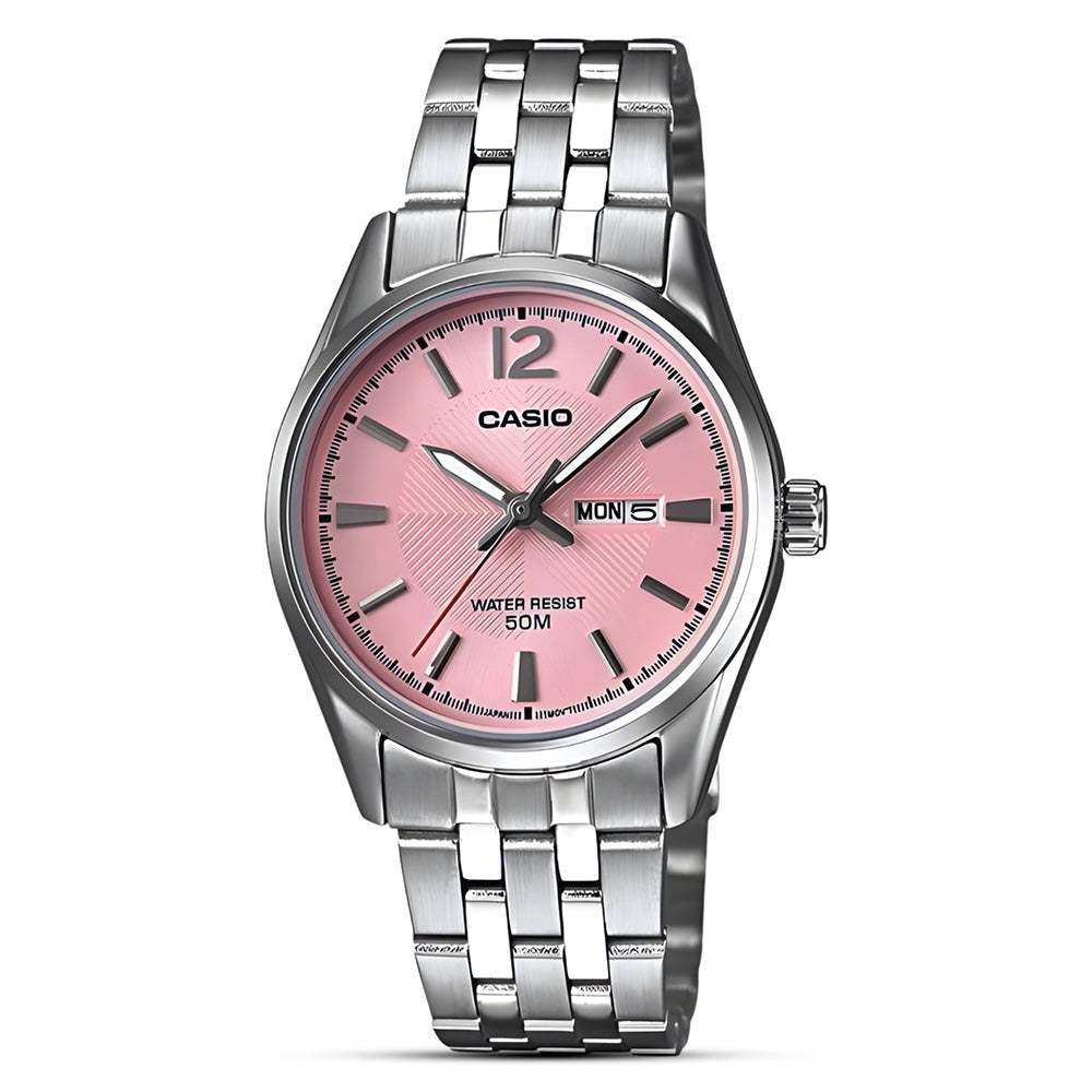 Casio Enticer Pink Dial Woman's Watch LTP-1335D-5AVDF