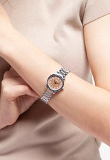 Casio Minimalistic Gold Tone Black Dial Watch For Women LTP-VT01G-1BUDF