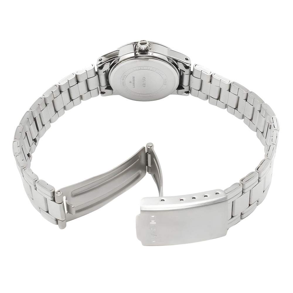 CASIO STANDARD EASY READER SILVER DIAL LADIES WATCH LTP-V001D-7BUDF