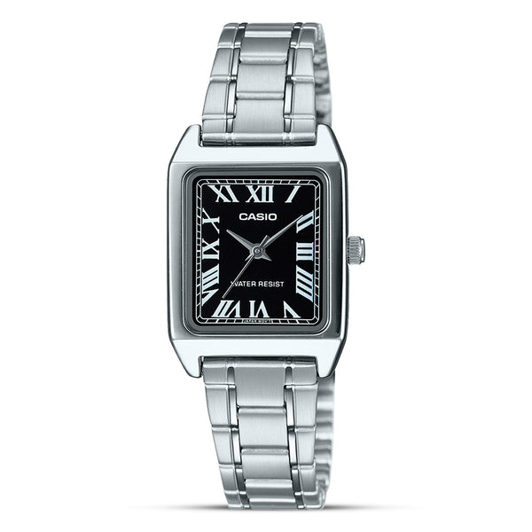 Casio Standard Black Rectangular Dial Woman's Watch | LTP-V007D-1BUDF