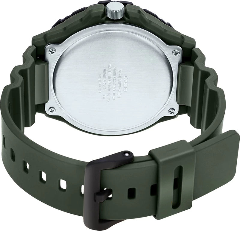 Casio Youth Analogue Green Resin Men's Watch| MRW-210H-3AVDF