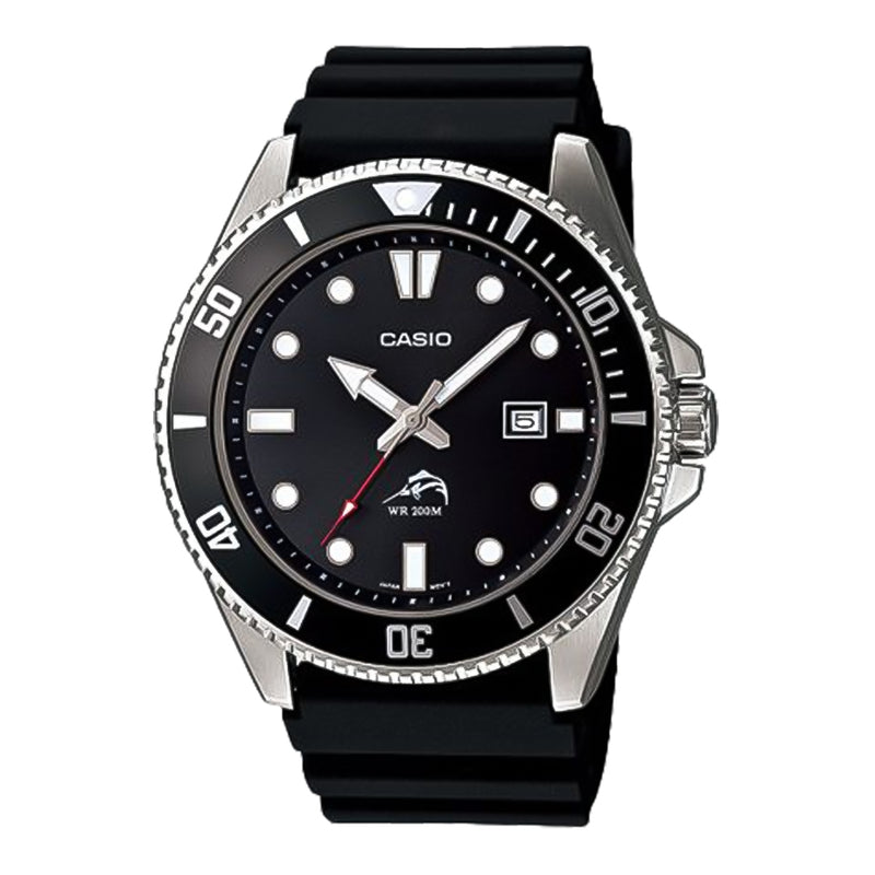 Casio Duro Black Analog Dial Diver Men's Watch | MDV-106-1AVCF