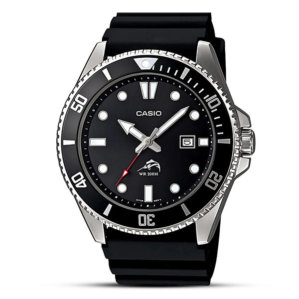 Casio Duro Black Analog Dial Diver Men's Watch | MDV-106-1AVCF