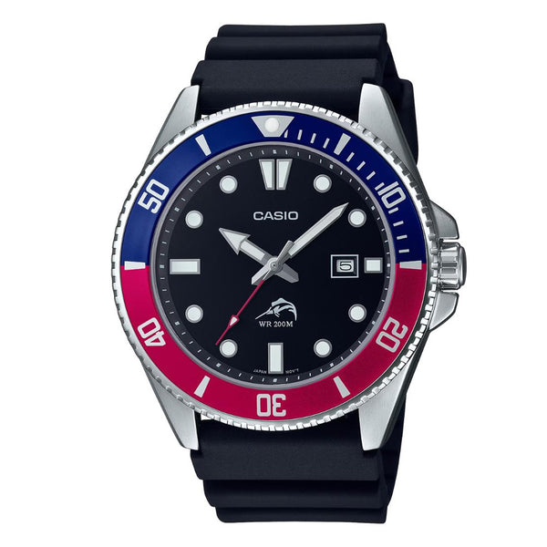 Casio Duro Pepsi Diver Black Dial Men’s Watch | MDV-106B-1A2VCF 