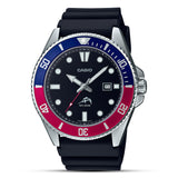 Casio Duro Pepsi Diver Black Dial Men’s Watch | MDV-106B-1A2VCF