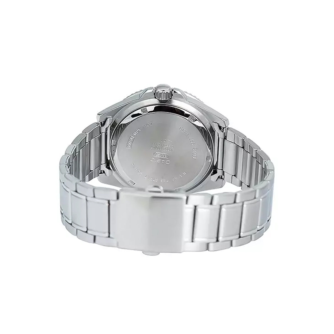 Casio Enticer Green Dial Stainless Steel Men's Watch | MDV-107D-3A2VDF