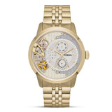 Fossil Chronograph white Dial Golden Watch For Men | ME1137