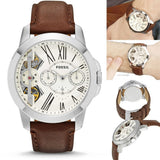 Fossil Grant Twist-Function Automatic Beige Dial Men's Watch | ME1144