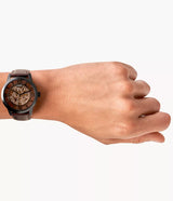 Fossil Townsman Automatic Dark Brown Leather Watch ME3098