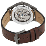 Fossil Forrester Automatic Grey Dial Leather Strap Watch | ME3178