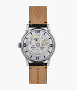Fossil Townsman 44mm Dial Automatic Black Leather Watch ME3200