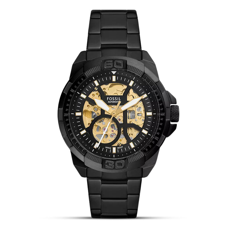 Fossil Bronson Automatic Black Stainless Steel Watch ME3217