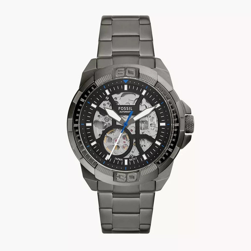 Fossil Bronson Automatic Smoke Stainless Steel Men's Watch| ME3218