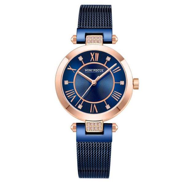 Mini Focus Blue Metal Band Woman Watch MF0215L.04