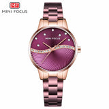 Mini Focus Purple Dial Metal Band Woman Watch MF0263L.05