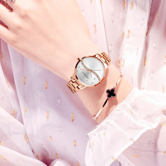 Mini Focus Rose Gold Band Women's Watch MF0263L.03