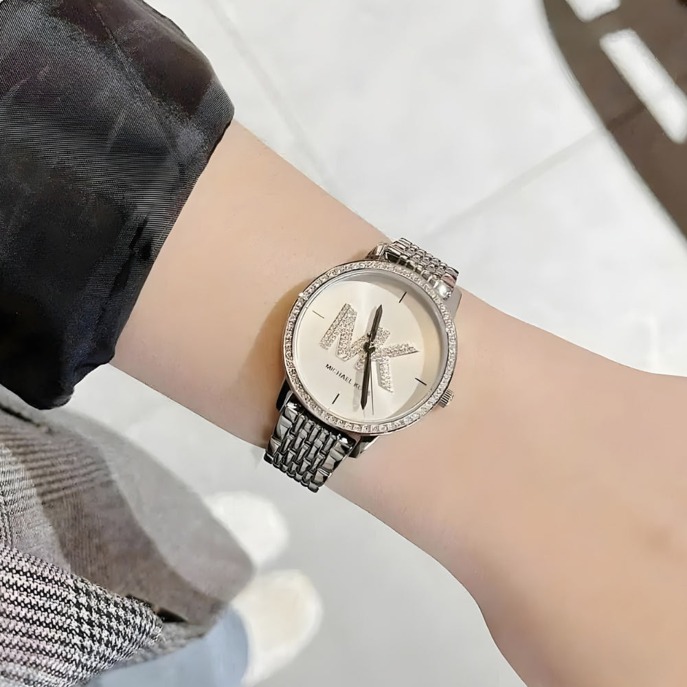 Michael Kors Melissa Quartz Silver Dial Women's Watch| MK1055