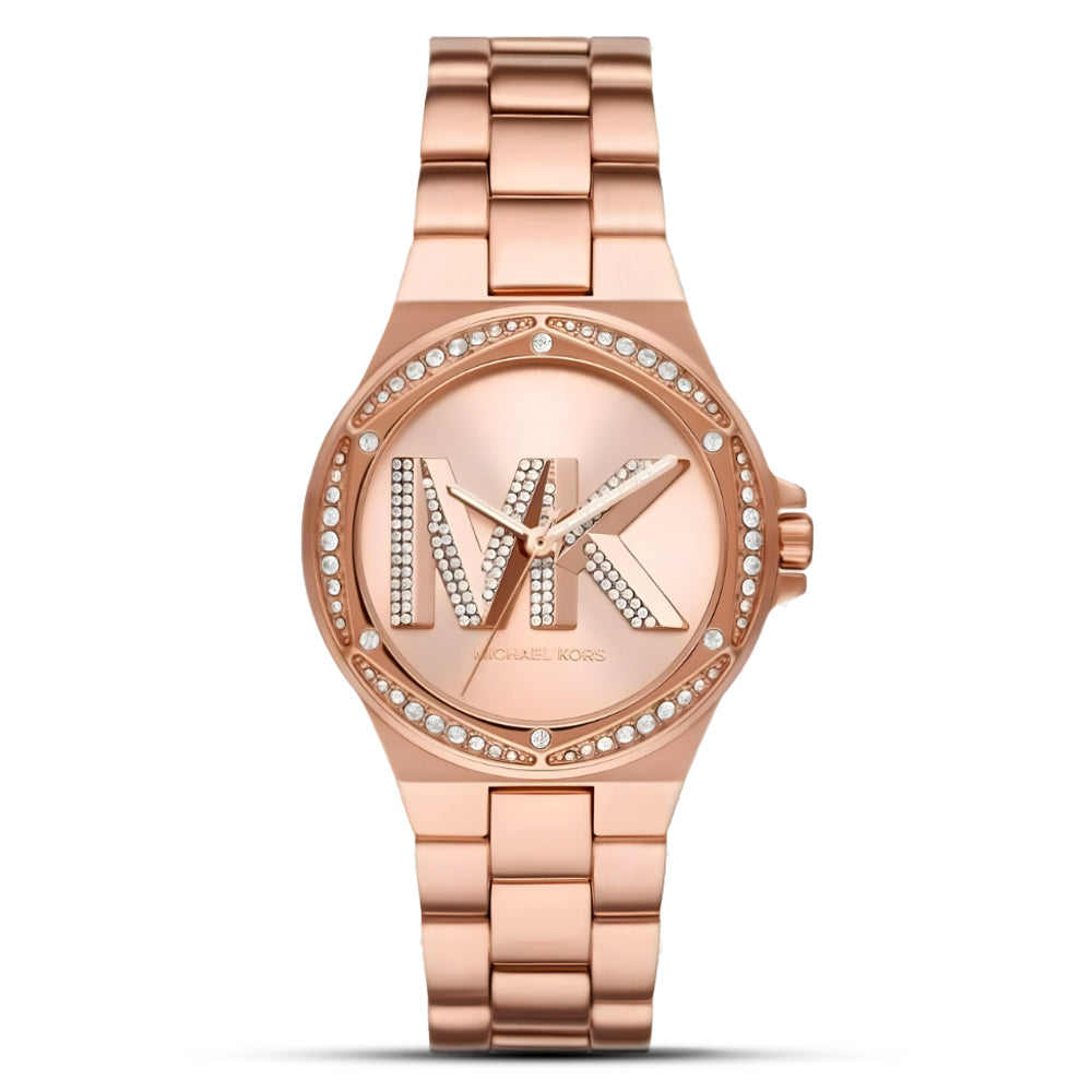 MICHAEL KORS LENNOX ROSE GOLD DIAL LADIES WATCH | MK1063