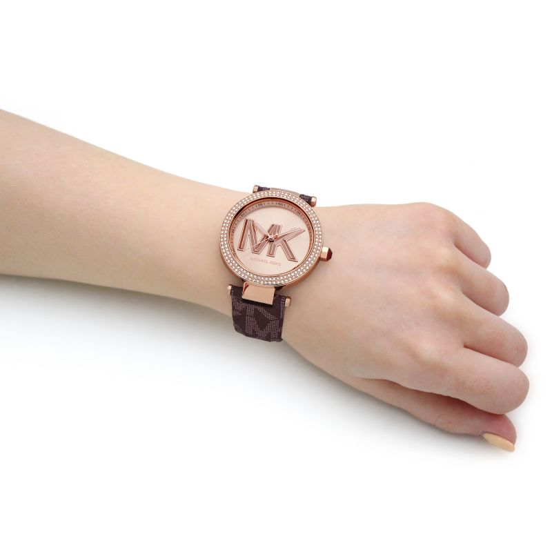 Michael Kors Parker Rose Gold Dial Ladies Watch| MK2974