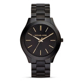 Michael Kors Slim Runway Black Stainless Steel Women's Watch| MK3221