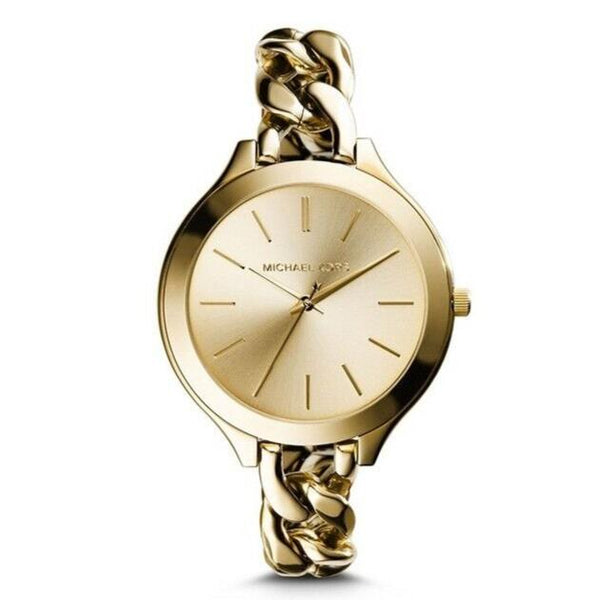 Michael Kors Slim Runway Gold Tone Champagne Dial Women's Watch | MK3222