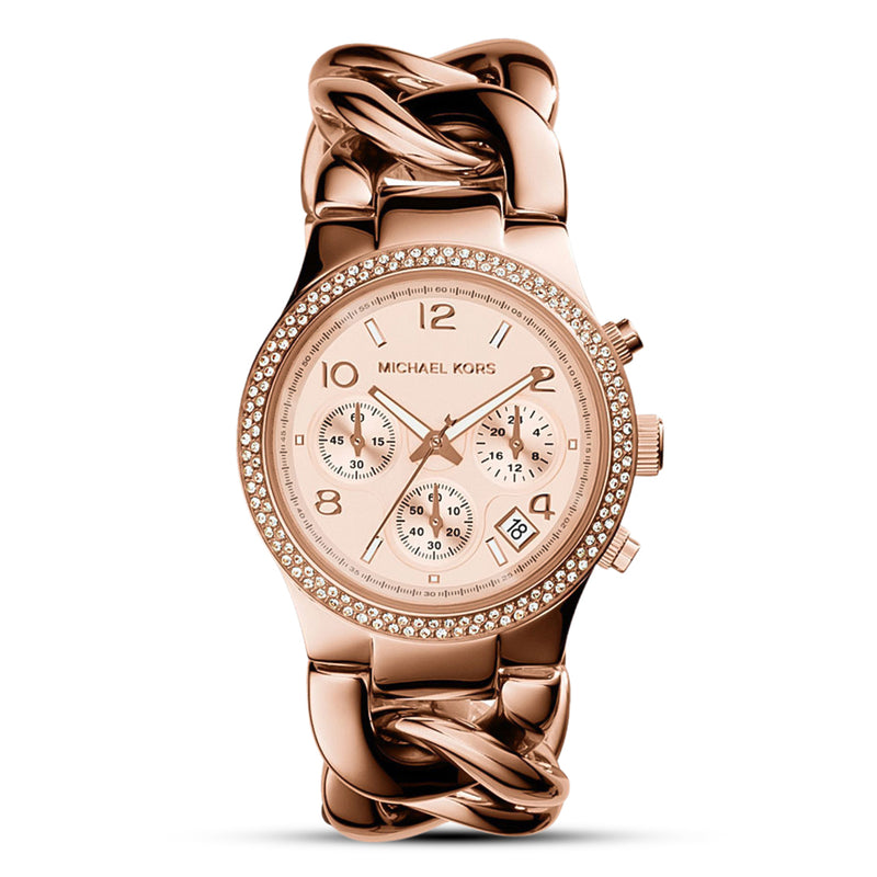 Michael Kors Chronograph Rose Dial Ladies Watch | MK3247