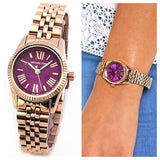 Michael Kors Pettie Lexington Purple Dial Women's Watch | MK3273