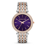 Michael Kors Darci Two-Tone Purple Dial Ladies Watch| MK3353