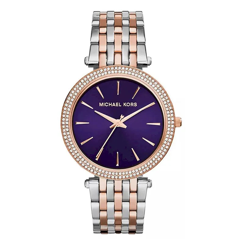 Michael Kors Darci Two-Tone Purple Dial Ladies Watch| MK3353