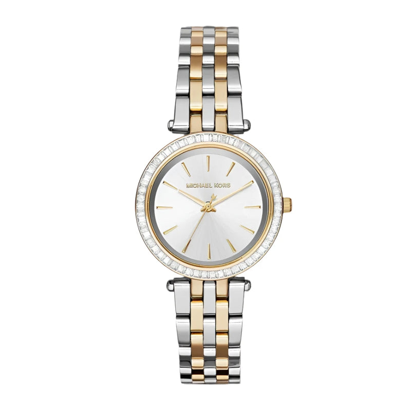 Michael Kors Mini Darci Two Tone Silver Dial Women's Watch | MK3405