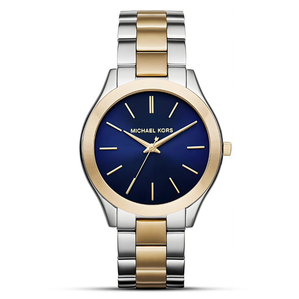 Michael Kors Runway Two Tone Blue Dial Ladies Watch | MK3479