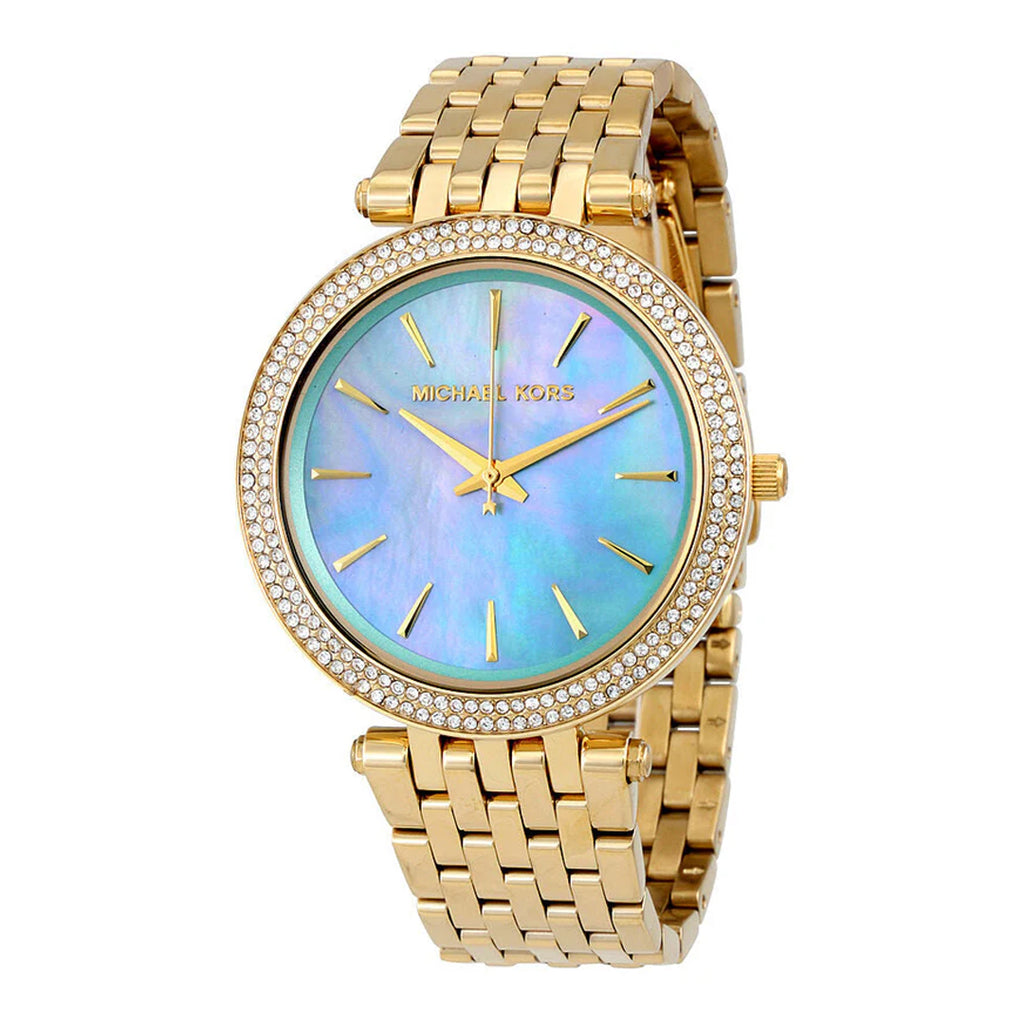 Michael Kors Darci Blue Green Dial Ladies Watch MK3498