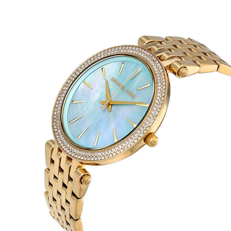 Michael Kors Darci Blue Green Dial Ladies Watch | MK3498