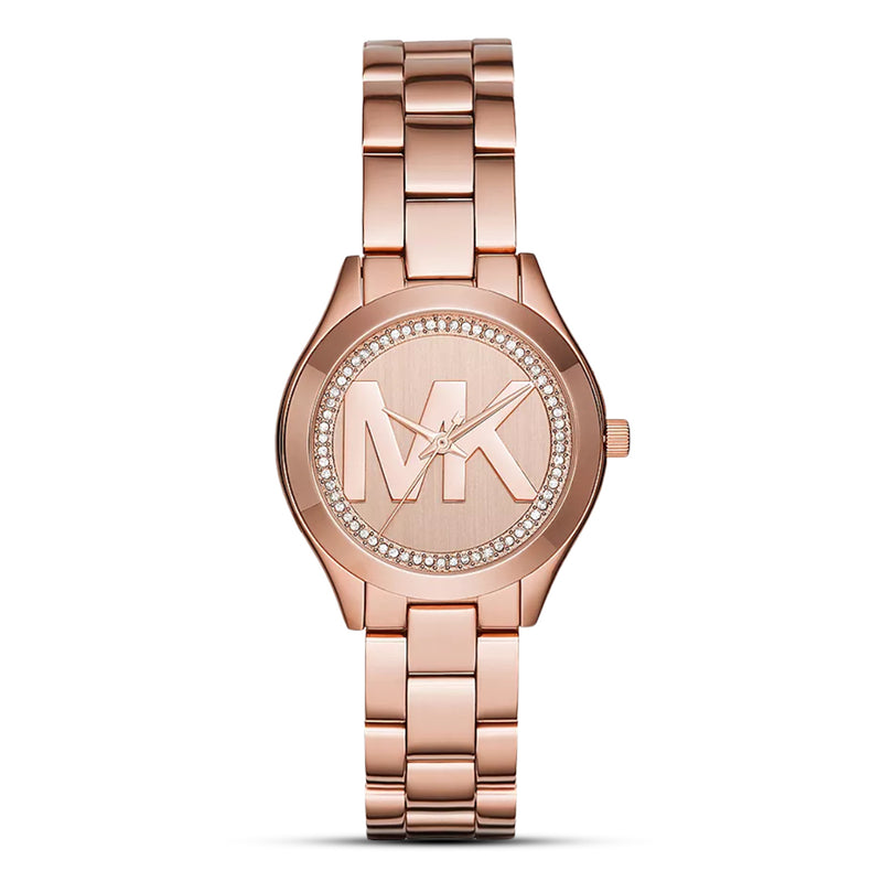 Michael Kors Mini Runway Pink Dial Ladies Watch| MK3549