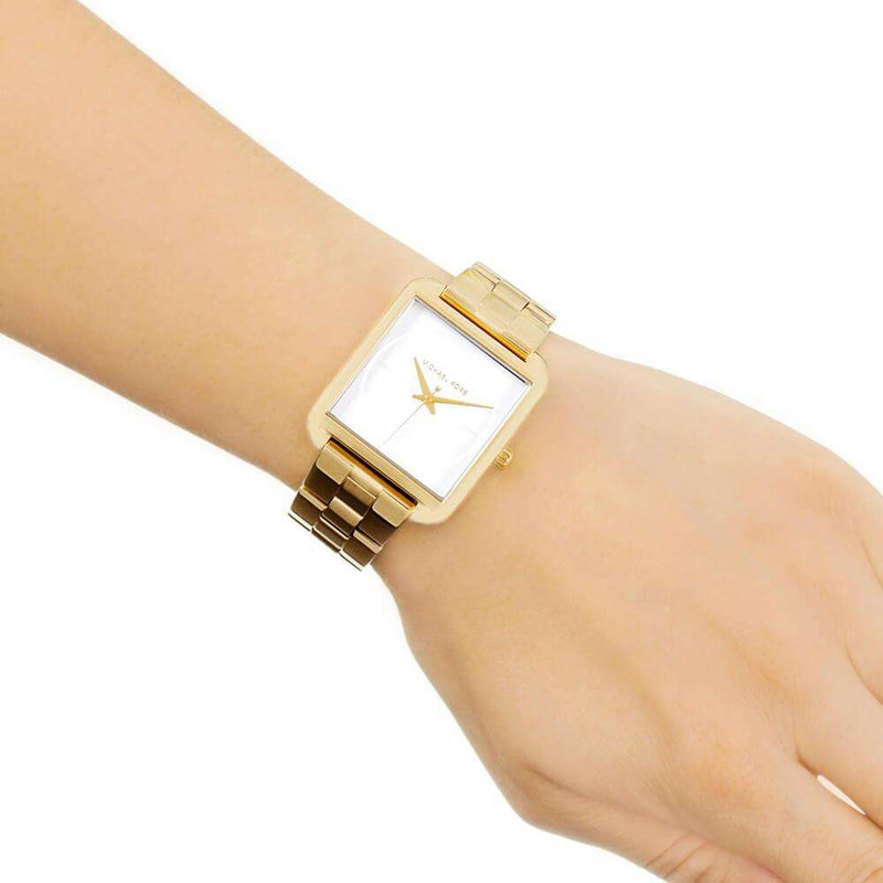 Michael kors lake gold tone watch hotsell