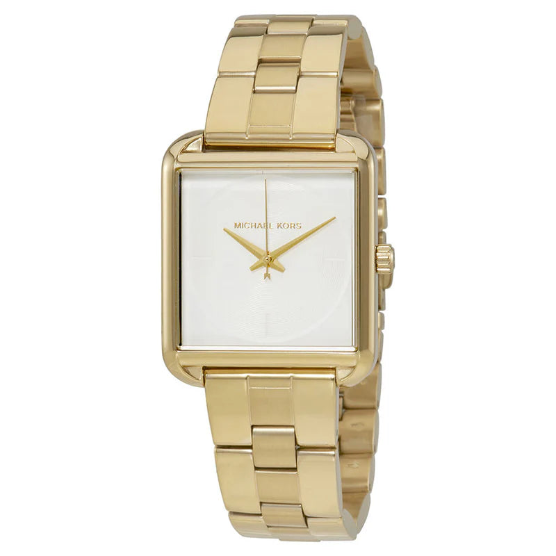 腕時計 MICHAEL KORS MICHAEL KORS MK7064 Men's Black Leather Analog Dial Watch With