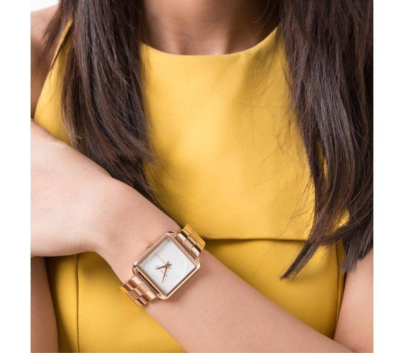 Michael kors lake gold tone watch best sale