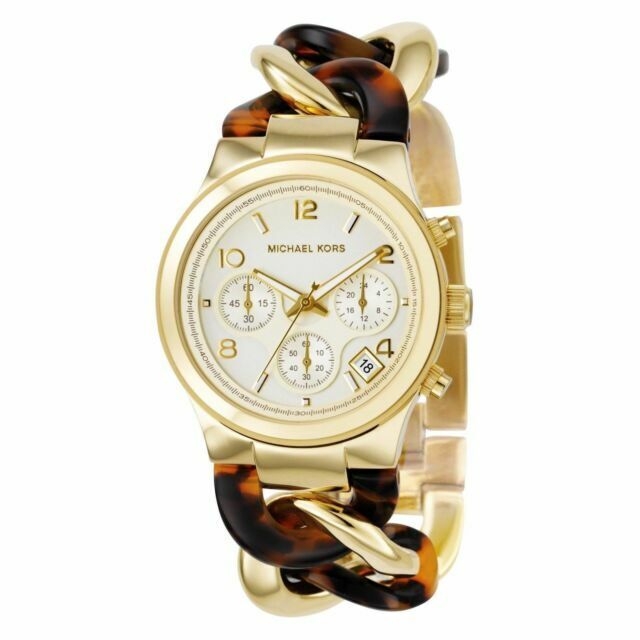 Michael Kors Runway Tortoiseshell Bracelet Women's Watch | MK4222