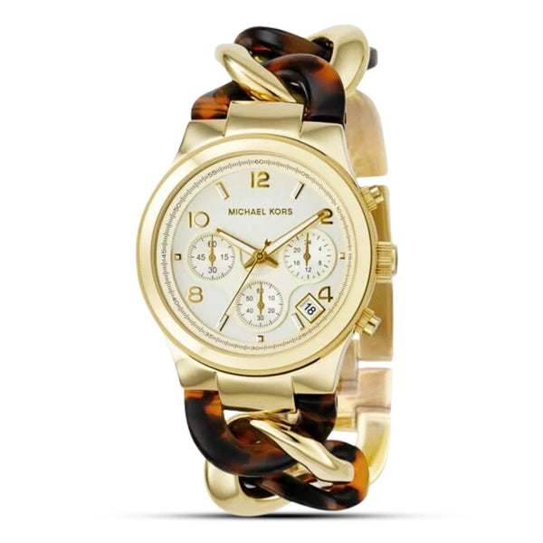 Michael Kors Runway Tortoiseshell Bracelet Women's Watch | MK4222