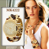 Michael Kors Runway Tortoiseshell Bracelet Women's Watch | MK4222