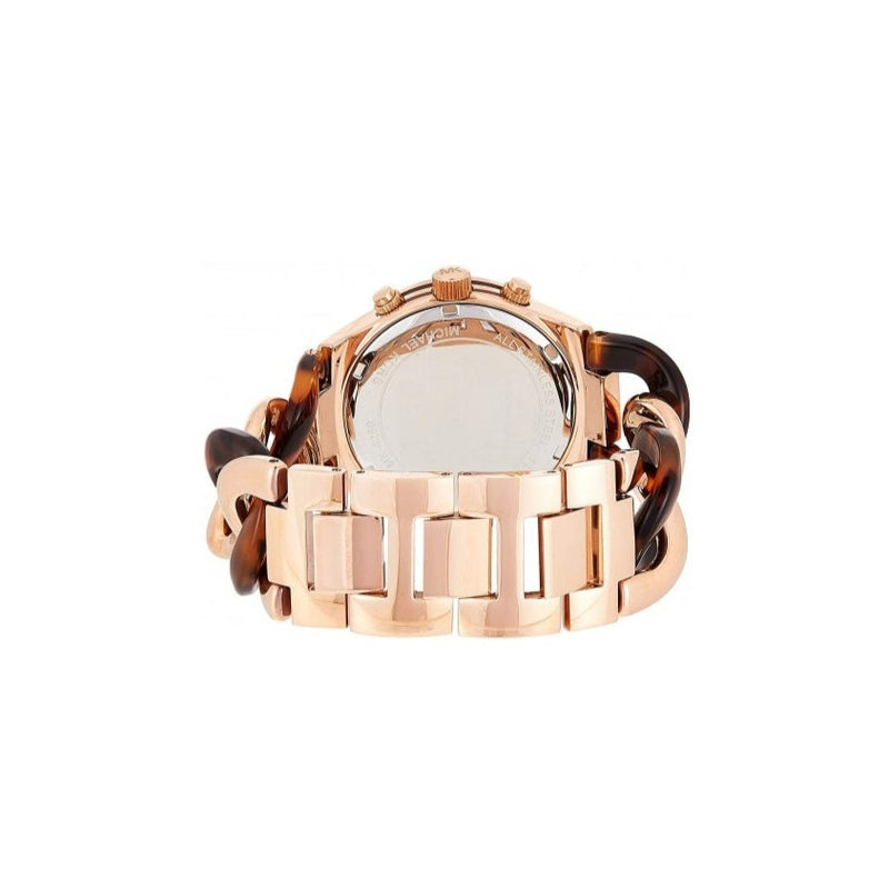 Michael Kors Runway Rose Gold-tone Tortoise Twist Ladies Watch MK4269