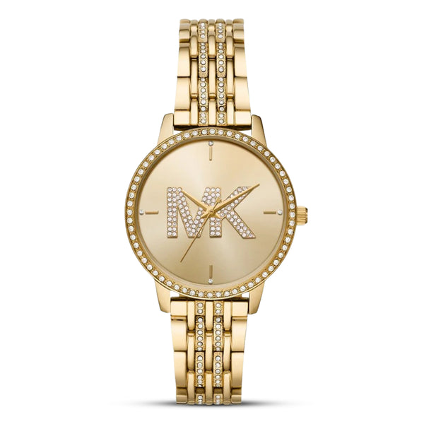 Michael Kors Melissa Pavé Gold-Tone Dial Ladies Watch | MK4371