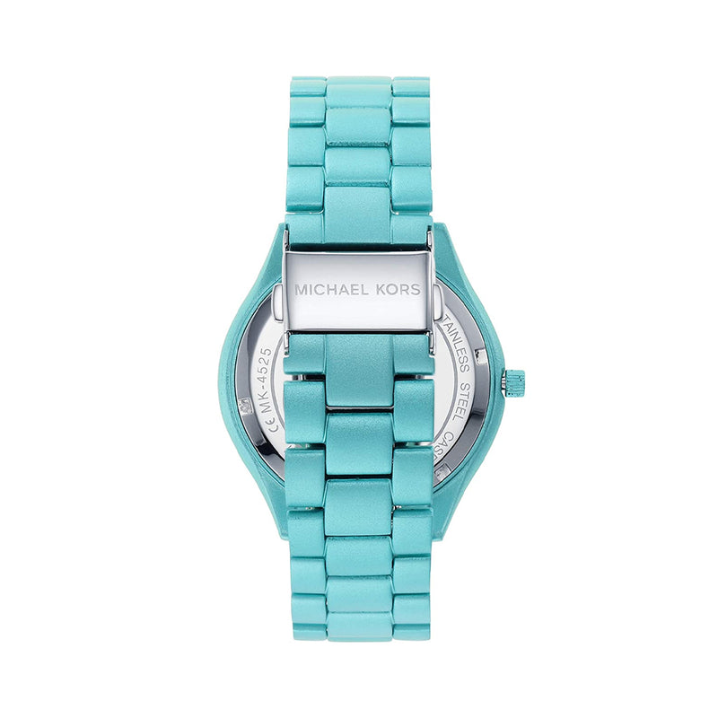 Michael Kors Slim Runway Aqua Blue Dial Ladies Watch | MK4525