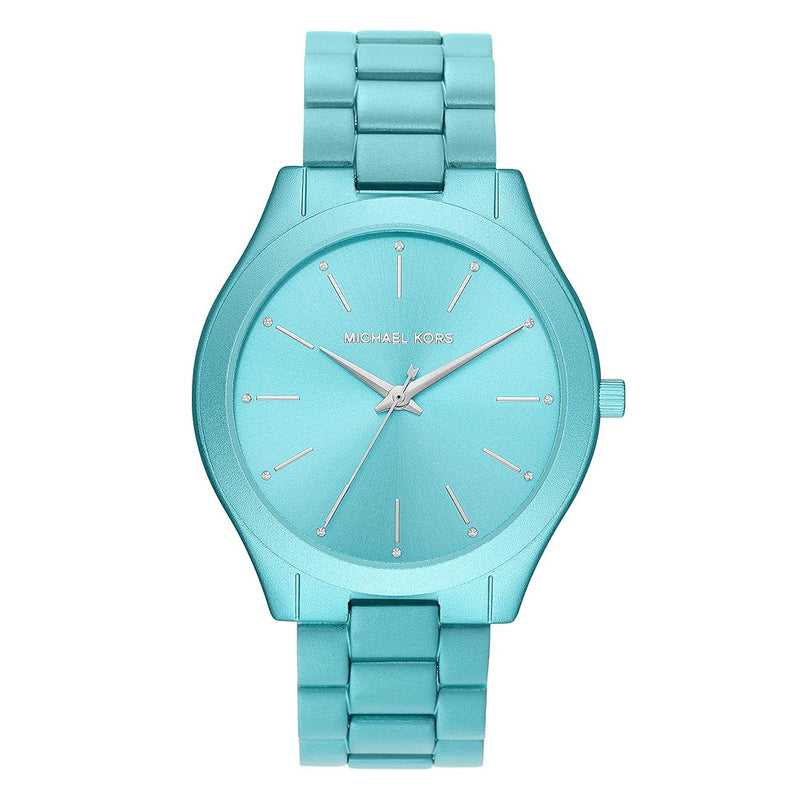 Michael Kors Slim Runway Aqua Blue Dial Ladies Watch | MK4525