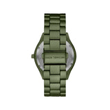 Michael Kors Slim Runway Green Dial Ladies Watch | MK4526