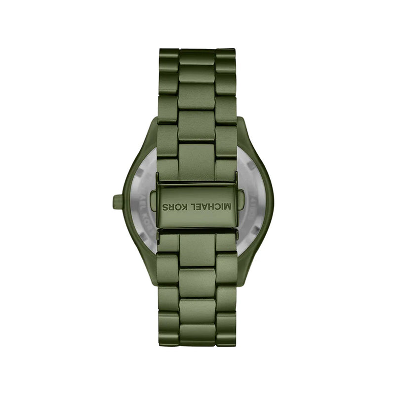 Michael Kors Slim Runway Green Dial Ladies Watch | MK4526