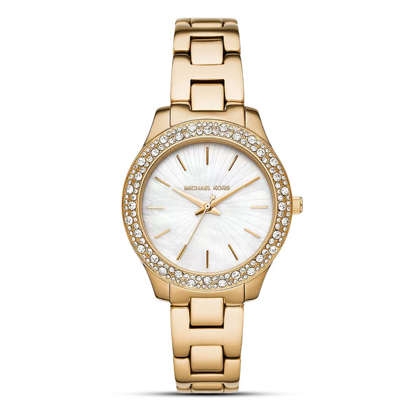 Michael Kors Liliane Three-Hand Gold-Tone Ladies Watch| MK4555